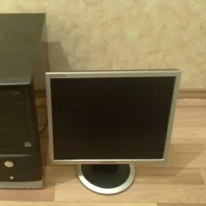 2-х ядерный компьютер  с монитором ЖК 17